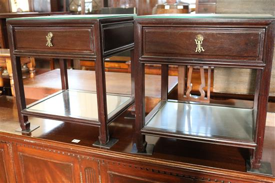 Pair of small Oriental tables